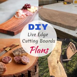 14 DIY Live Edge Cutting Board Plans - DIY & Crafts