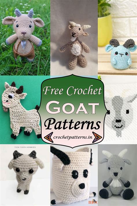 14 Free Crochet Goat Patterns