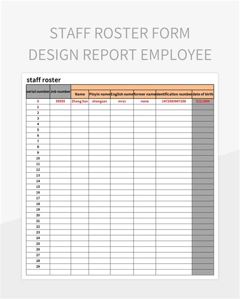 14 Free Roster Template Excel Excel Templates Excel Templates