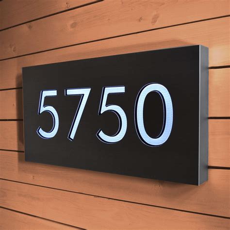 14 Inch House Numbers, Backlit LED House Address Number, …