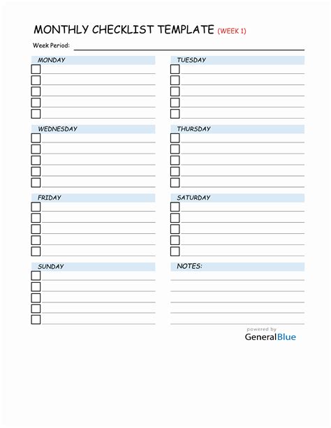 14 Monthly to Do List Excel Template Excel Templates