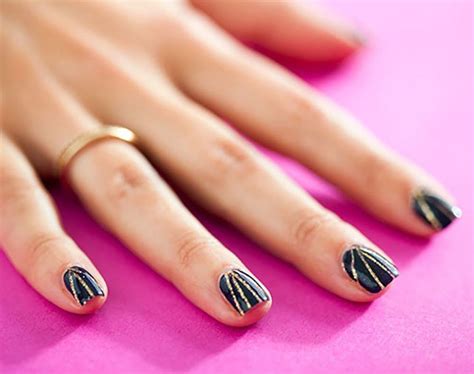 14 Striped Nail Art Tutorials to Try Now - Brit + Co - muktibox.com