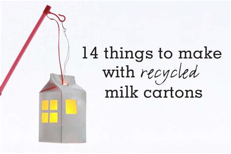 14 things to make with recycled milk cartons - Mum's … - raincitystudios.com