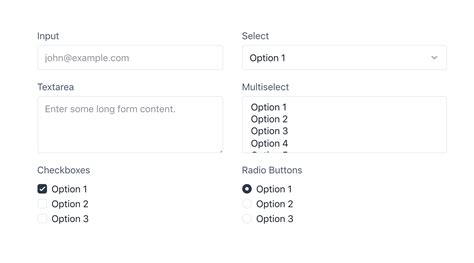 14 Tailwind CSS Custom Forms