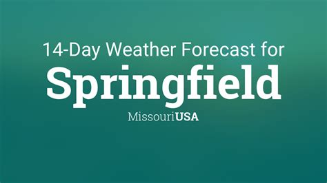 14 day forecast springfield mo. Local Forecast Office More Local Wx 3 Day History Mobile Weather Hourly Weather Forecast. Extended Forecast for Springfield MO . Tonight. Breezy. Partly Cloudy then Chance Showers. Low: 61 °F. Friday. Showers Likely. High: 72 °F. Friday Night. Mostly Cloudy. Low: 48 °F. Saturday. ... Springfield MO 37.19°N 93.29°W (Elev. 1289 ft) Last … 