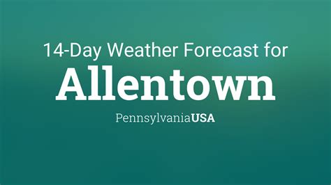 14 day weather forecast allentown pa. Current weather in Allentown, PA. Check current conditions in Allentown, PA with radar, hourly, and more. 