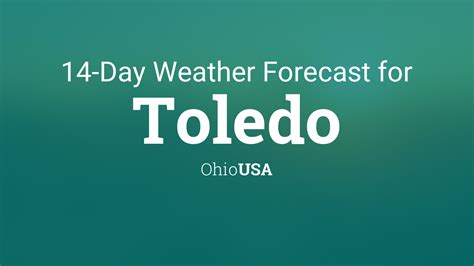 14 day weather forecast for toledo ohio. Weather forecast and conditions from WTOL 11 in Toledo, Ohio. Skip Navigation. Share on Facebook; ... 10-Day Forecast. Fri Oct 13. 62. 52. 70%. 14 MPH ENE. 