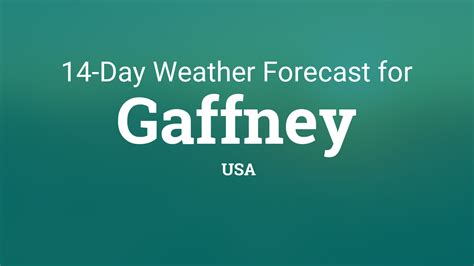 Want a minute-by-minute forecast for Gaffney, SC? MSN Weather tracks it all, from precipitation predictions to severe weather warnings, air quality updates, and even wildfire alerts.. 