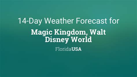 14 day weather forecast orlando disney. Long range weather outlook for Walt Disney World Resort includes 14 day forecast summary: Taking a look at Walt Disney World Resort over the coming two weeks and … 