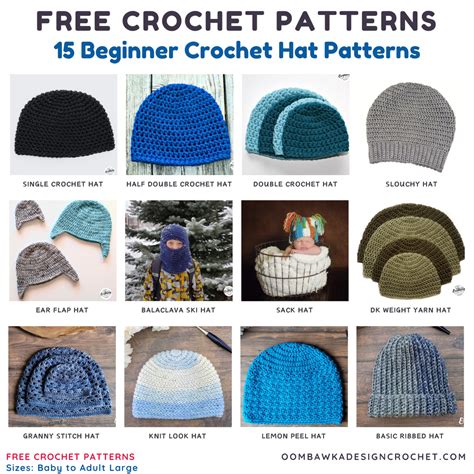 14 Free Crochet Hat Patterns