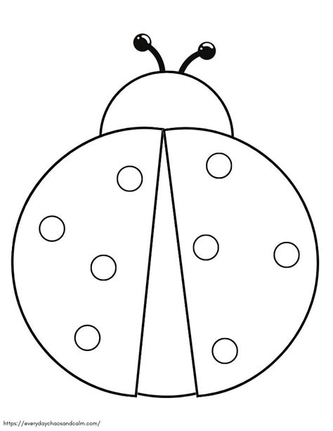 14 Free Printable Ladybug Templates For Crafts Everyday Ladybug Pattern For Preschool - Ladybug Pattern For Preschool
