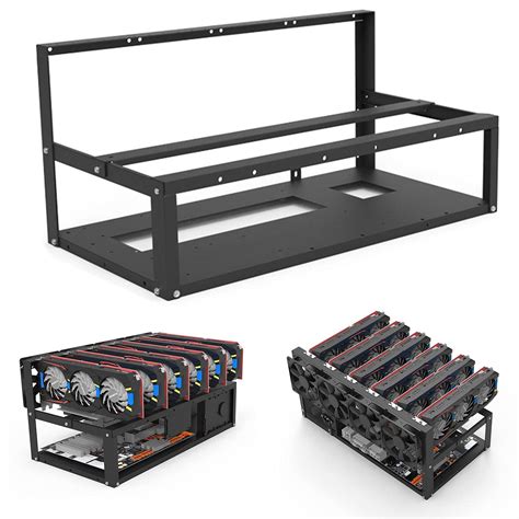 14 gpu frame.  This rack was part of a functional mining setup and is ideal for serious...