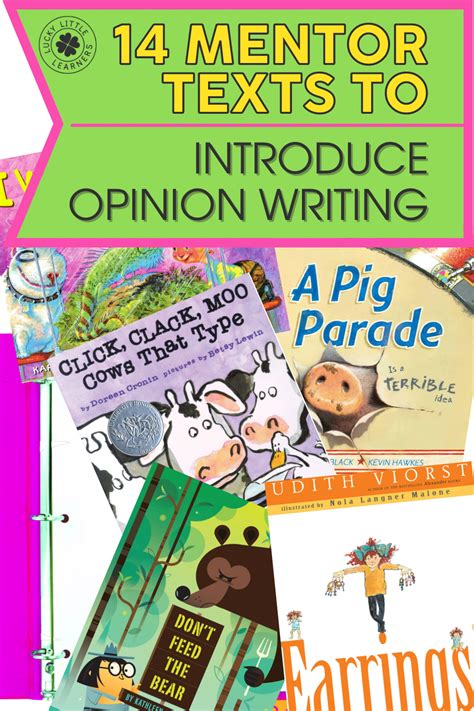14 Mentor Texts To Introduce Opinion Writing Lucky Opinion Writing Read Alouds - Opinion Writing Read Alouds