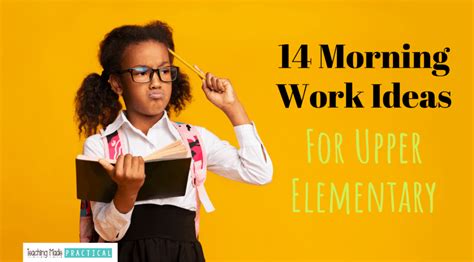 14 Morning Work Ideas For Upper Elementary Classrooms Morning Work 3rd Grade Worksheets - Morning Work 3rd Grade Worksheets