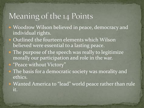 14 Points Def Apush