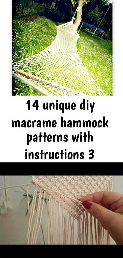 14 unique diy macrame hammock patterns with instructions 3 Macrame