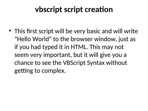 140c vbscript. html.  If successful, the text "Hello from VBscript&q...