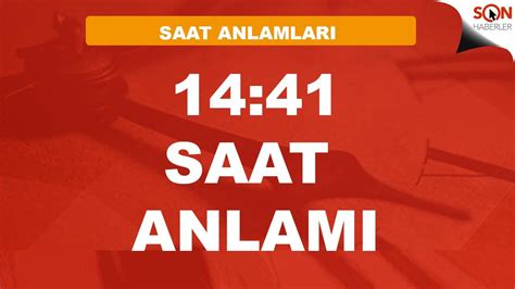 1441 Saat Anlamı