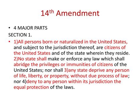 14th Amendment and Marriage Equality &ndash; Constitution World