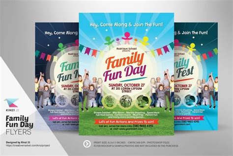 15+ Best Family Fun Day Flyer Template Download - Graphic Cloud