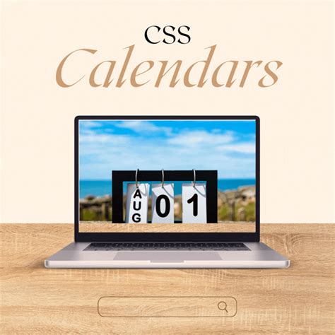 15+ CSS Calendars CodeWithRandom