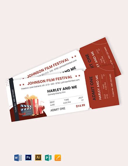 15+ Cinema Ticket Templates - PSD, AI, InDesign, …