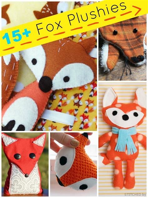 15+ Fox Stuffed Animal Tutorials Plushie Patterns