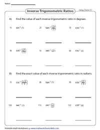 15+ Inverse Trig Functions Worksheet With Answers Pdf AntonioReiyaa
