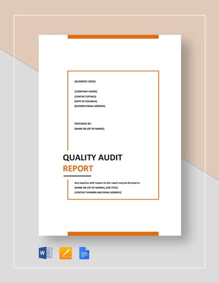 15+ Quality Report Templates PDF MS Word Pages Google Docs