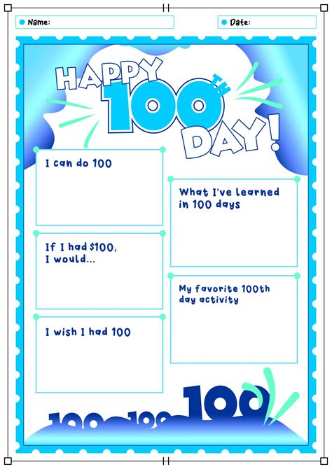 15 100 Day Worksheets Worksheeto Com 100th Day Worksheet - 100th Day Worksheet