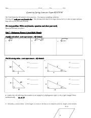 15 2016 Geometry A Review Answers