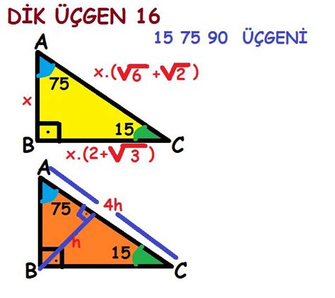 15 75 90 üçgen kuralı