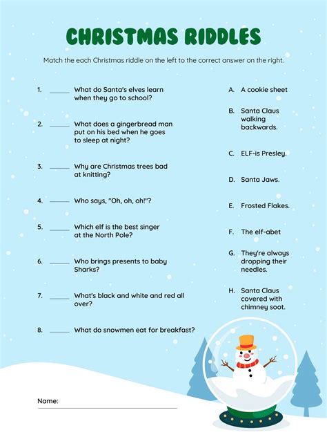 15 Best Christmas Brain Teasers Printable