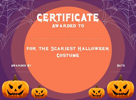 15 Best Free Printable Halloween Award Certificates