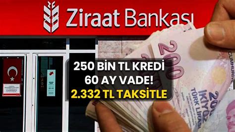15 Bin TL Kredi 36 Ay Ziraat Bankası TrPara. 