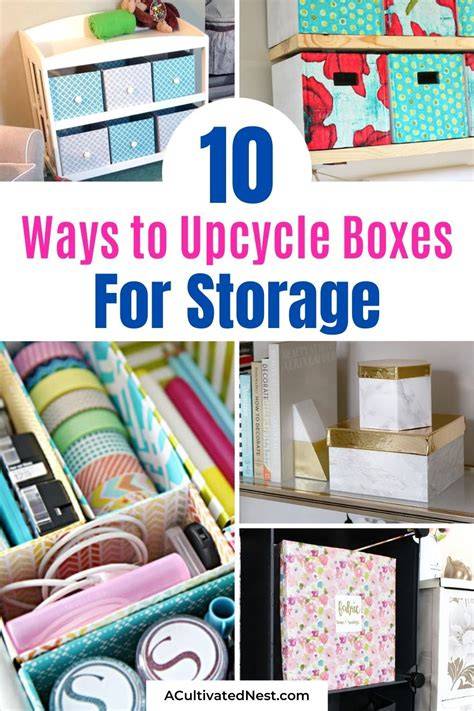 15 Clever Ways to Upcycle Boxes for Storage - A … - raincitystudios.com