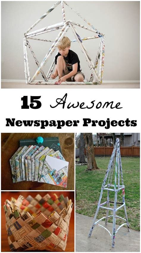 15 DIY Newspaper Projects with Kids & Teens - KC Edventures - raincitystudios.com