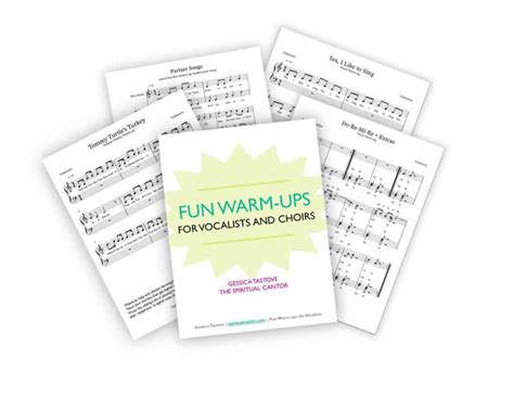 15 Fun Warm-ups for Vocalists - The Spiritual Cantor - muktibox.com
