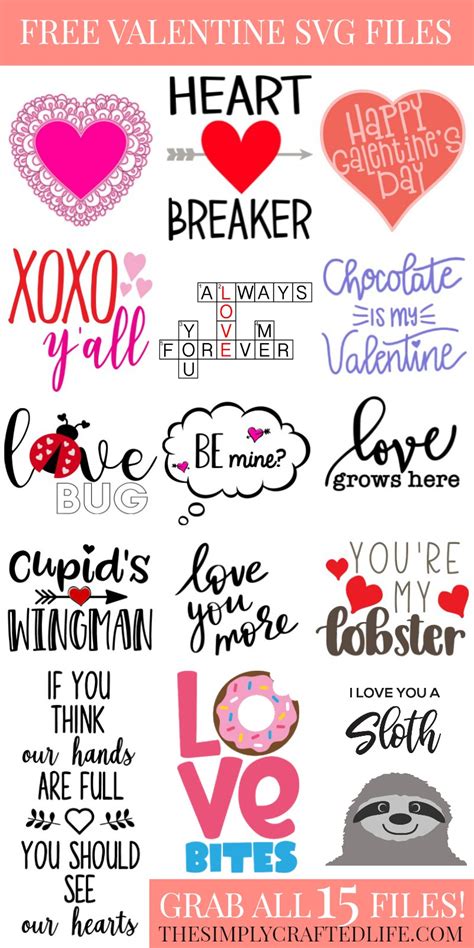 15 Free Valentine SVG Files - Pinterest