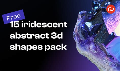 15 iridescent abstract 3d shapes pack - Figma - muktibox.com