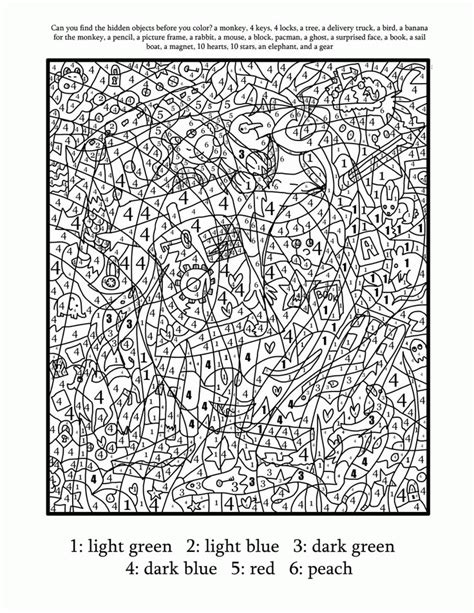 15 Inspirational Coloring Pages for Teenagers Difficult Color by Number