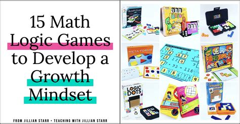 15 Logic Games to Develop a Growth Mindset! Teaching with Jillian Starr
