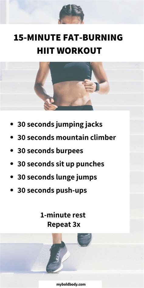15 Minute HIIT Workout with Exercises for Beginners