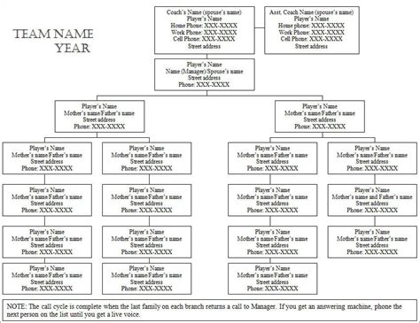 15 Phone Tree Template Free Word Pdf Excel Documents