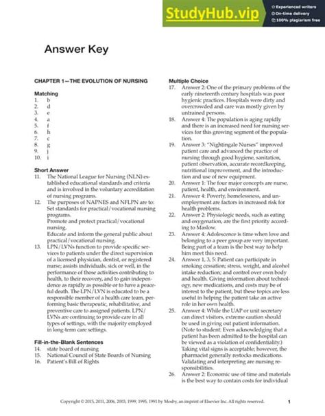 15 Review Answer Guide 17 Key Chapter