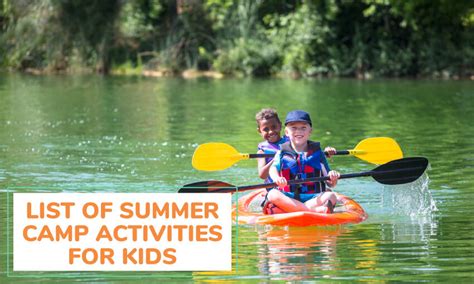 15 Summer Camp Activities, Games, and Resources - S&S Blog