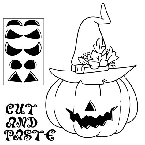 15 Best Cut And Paste Halloween Printables Printablee Halloween Cut And Paste Printables - Halloween Cut And Paste Printables