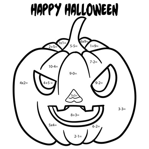 15 Best Halloween Multiplication Coloring Printables Pdf For Halloween Math Coloring Page - Halloween Math Coloring Page
