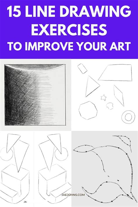 15 Best Line Exercises To Practice Drawing Jae Line Drawing Techniques Worksheet - Line Drawing Techniques Worksheet