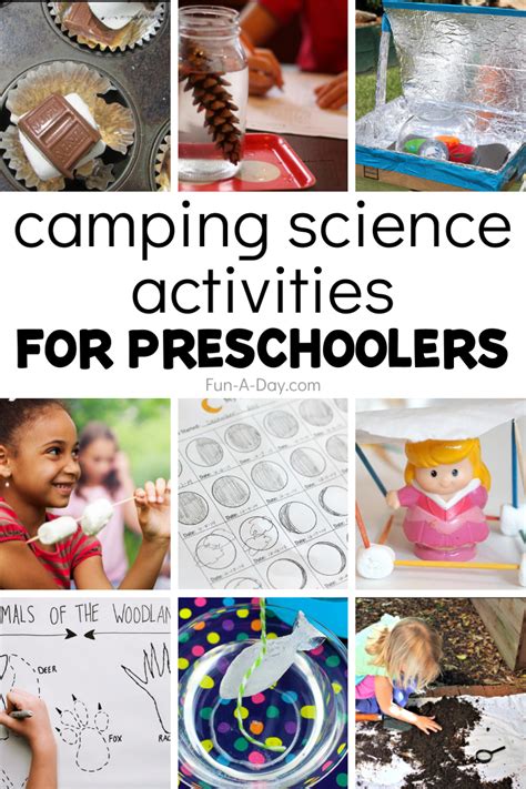 15 Camping Science Activities For Preschoolers Fun A Camping Science Activities - Camping Science Activities